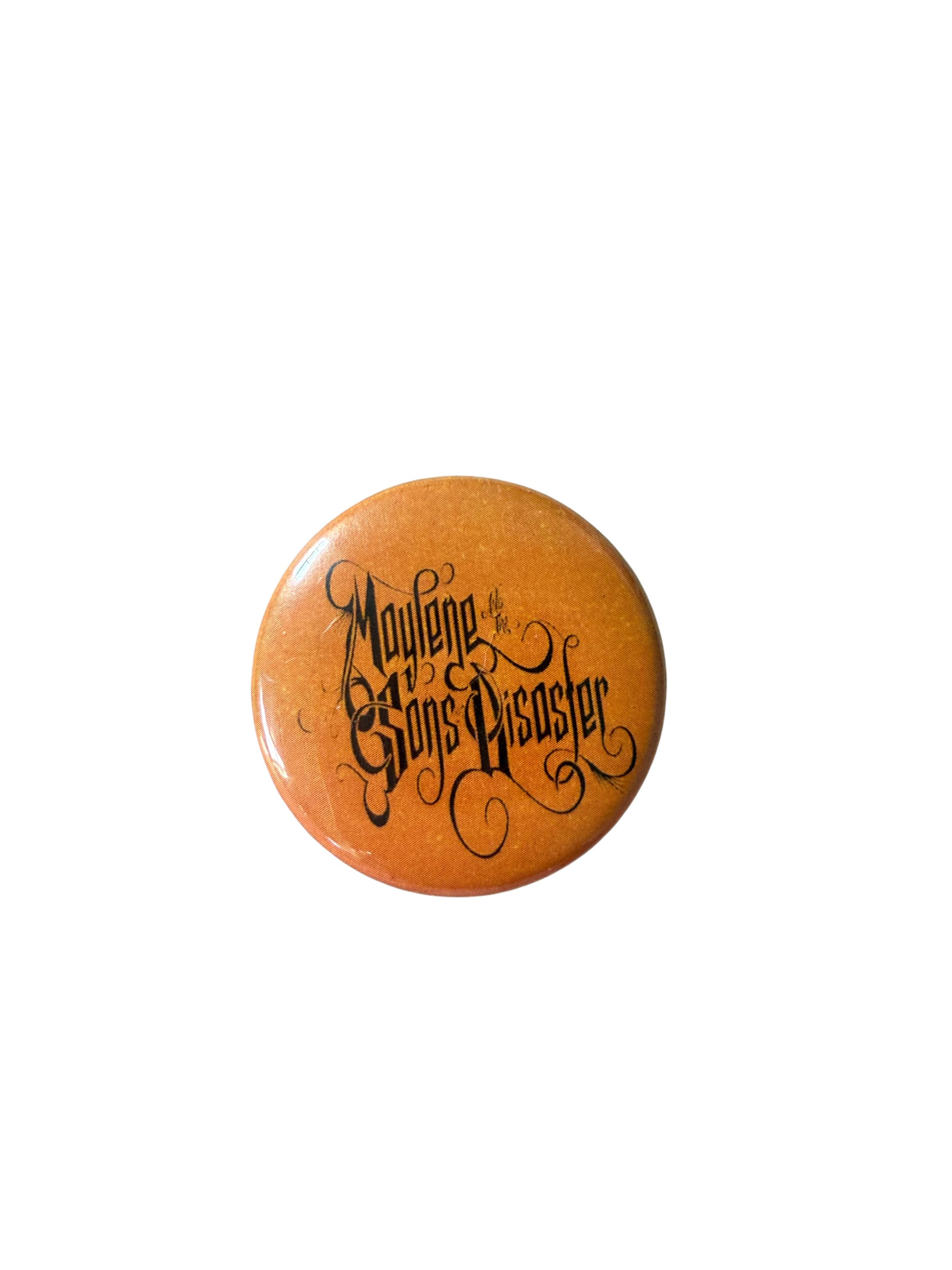 Orange Logo Button Pin